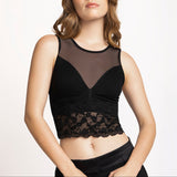 Bralette Malla Encaje Corazon