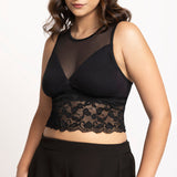 Bralette Malla Encaje Corazon