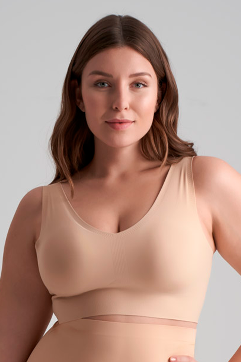 LOVE LUST Bralette Beige Bye Bra Cuello en V Love Lust - Beige