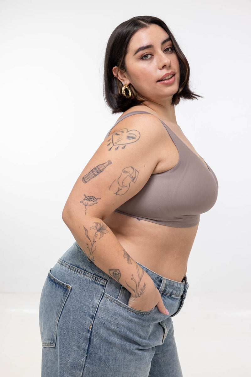 Bralette Lupe Gris Amatista