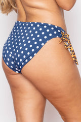 Calzón Bikini Azul Lunares Leopardo Valege