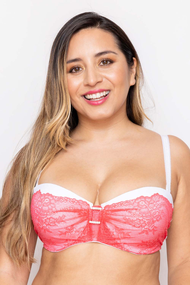 Sosten Strapless Liana fucsia Valege