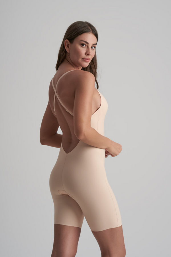 Body Biker Espalda Baja Beige