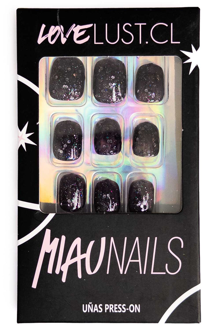Uñas Press On Galaxia Squoval